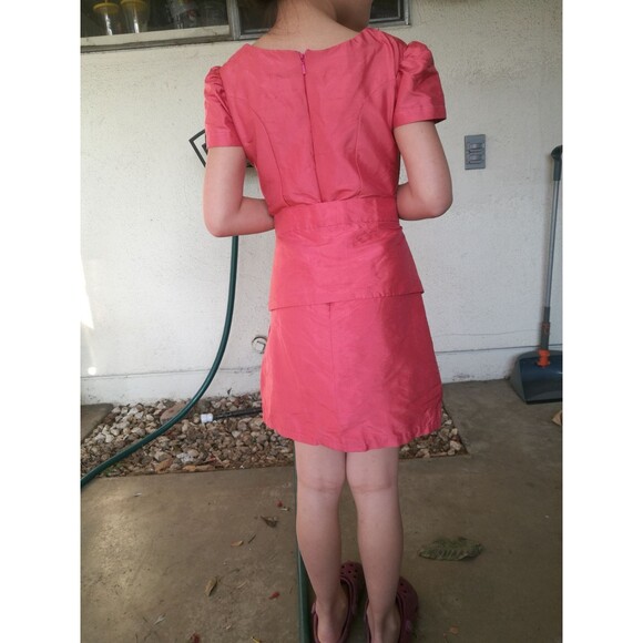 Pink interview dress pageant sz 4/5 Halloween costume office worker secretary - Picture 3 of 7